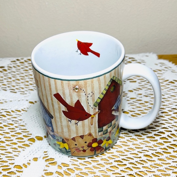 Lang & Wise Vintage “Birdsong” Collector Mug Debi Hron 1999 Thailand DH#1 Coffee - Picture 3 of 10